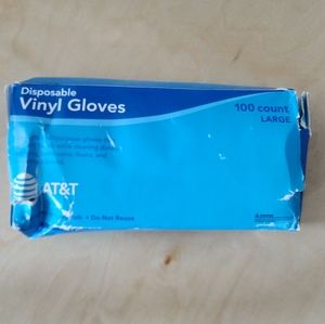 Disposable Viny Gloves (400 Gloves) Large - New damage box 4 Pack